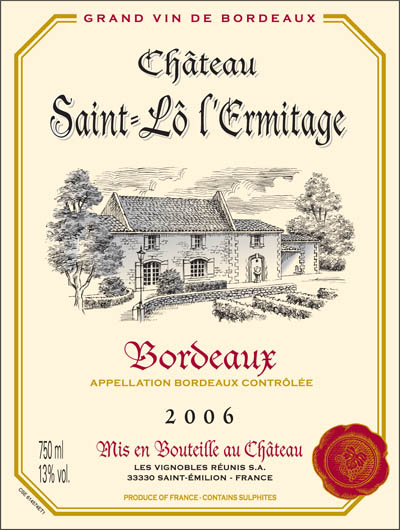 chateau saint lo ermitage vin